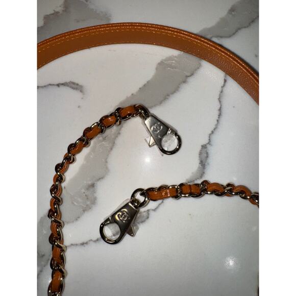 Chanel 21A Caramel Brown Caviar Mini Small Coco Handle CC Quilted Chain Flap Bag - Picture 16 of 16